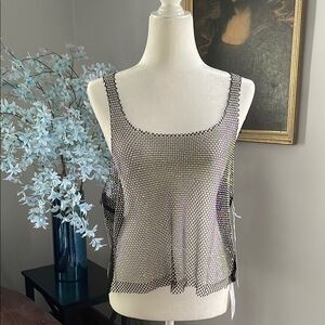 Forever 21 Sexy Black Bling Tank Top